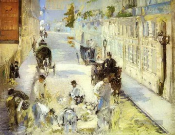Der Straßenhändler Rue de Berne gelb Eduard Manet Ölgemälde